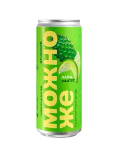 Лимонад Можно Же Лайм-кактус, газ ж/б 0,33л