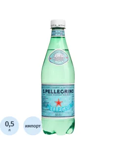 Вода минеральная San Pellegrino питьевая газ ПЭТ 0,5л