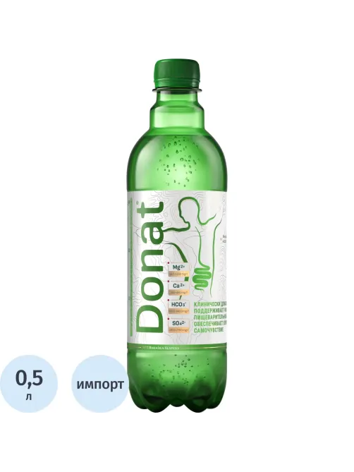 Вода минеральная Donat Mg лечебная газ ПЭТ 0,5л