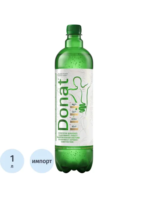 Вода минеральная Donat Mg лечебная газ ПЭТ 1л