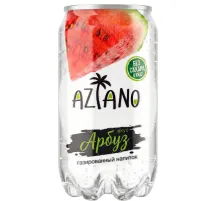 Напиток Aziano Watermelon, газ ж/б 0,35л