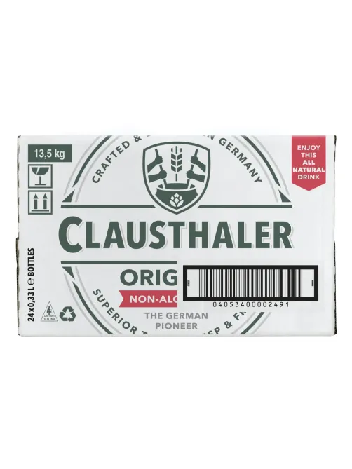 Пиво безалкогольное Clausthaler стекло 0,33л