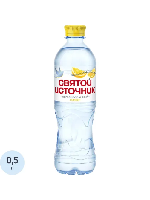 Вода питьевая Святой источник Лимона негаз ПЭТ 0,5л