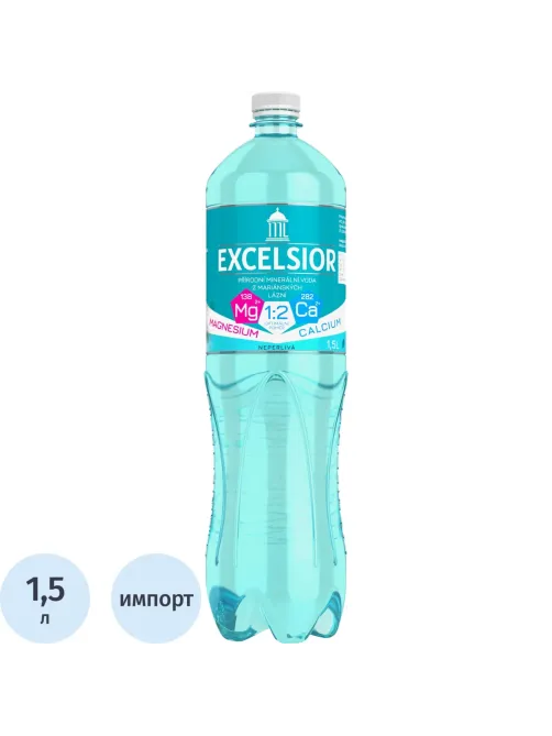 Вода минеральная Excelsior лечебно-столовая газ ПЭТ 1,5л