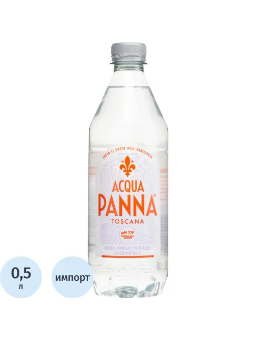 Вода минеральная Acqua Panna питьевая негаз ПЭТ 0,5л