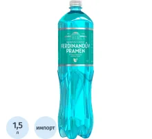 Вода минеральная Ferdinanduv Pramen столовая питьевая газ ПЭТ 1,5л