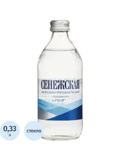 Вода минеральная Сенежская газ стекло 0,33л