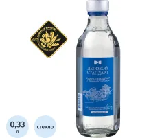Вода питьевая Деловой Стандарт негаз стекло 0,33л (LEGEND of BAIKAL)