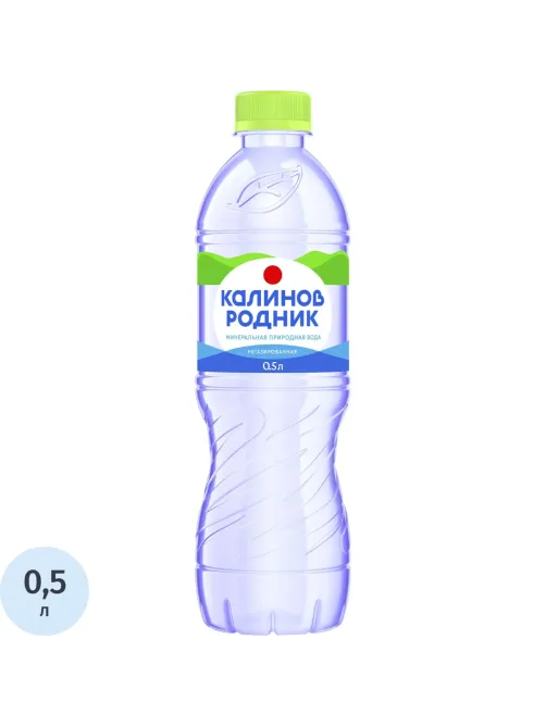 Вода минеральная Калинов Родник природ стол пит негаз ПЭТ 0,5л