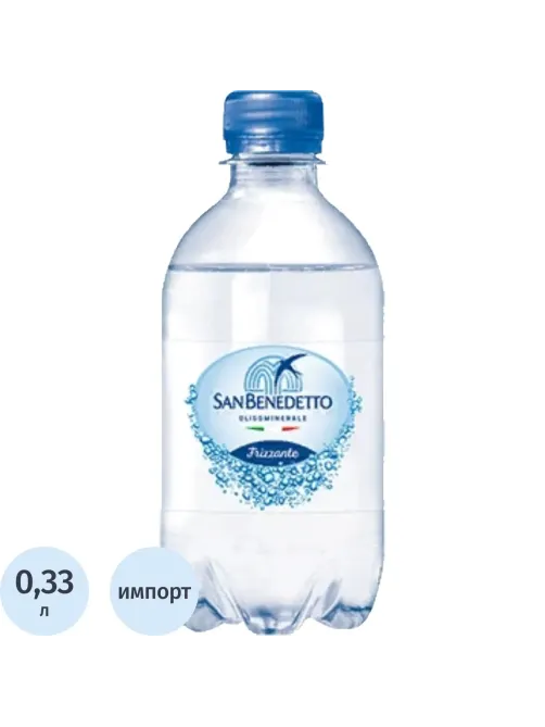 Вода минеральная San Benedetto газ ПЭТ 0,33л