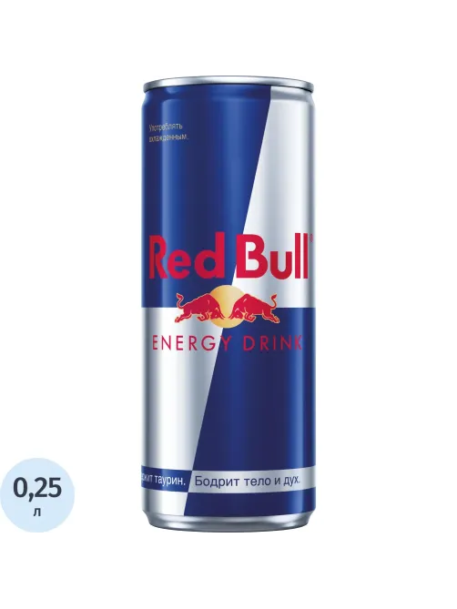 Напиток энергетический Red Bull, ж/б 0,25л
