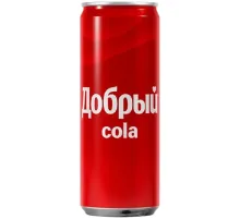 Напиток Добрый Cola, газ ж/б 0,33л