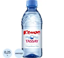 Вода питьевая TASSAY Комус негаз ПЭТ 0,25 л
