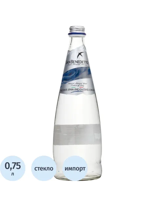 Вода минеральная San Benedetto газ стекло 0,75л