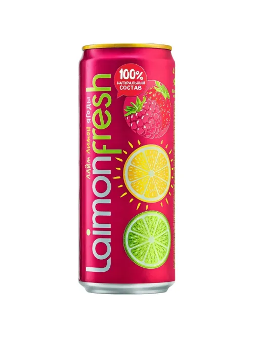 Напиток Laimon Fresh Berries, газ ж/б 0,33л