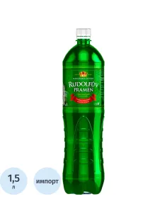 Вода минеральная Rudolfuv Pramen газ ПЭТ 1,5л