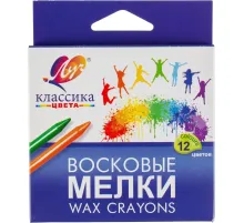 Мелки восковые Луч Классика 12цв круглые 12С 861-08