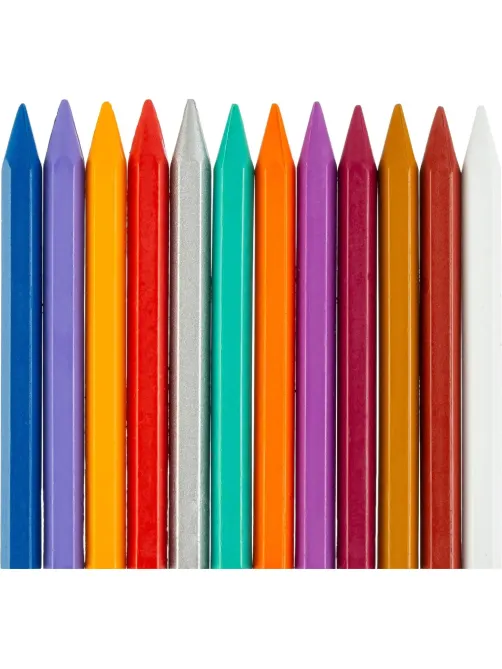 Мелки восковые ZOO Луч шестигранные 8x90, 24 цв., 12С 866-08