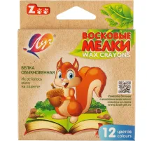 Мелки восковые Луч ZOO 12цв 6гр 8х90 12С 865-08