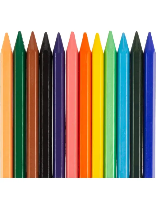 Мелки восковые ZOO Луч шестигранные 8x90, 24 цв., 12С 866-08