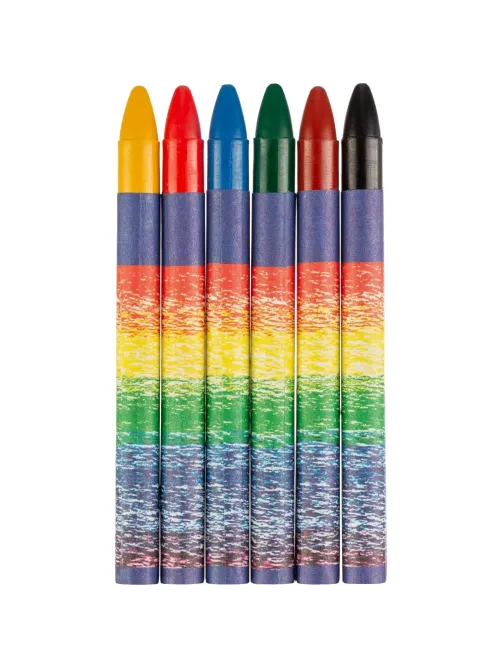 Мелки восковые Луч Классика 6цв круглые 12С 860-08