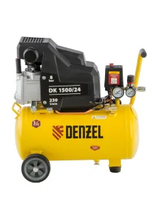 Компрессор поршневой DENZEL DK1500/24, Х-PRO 230 л/мин, 24л (58063)