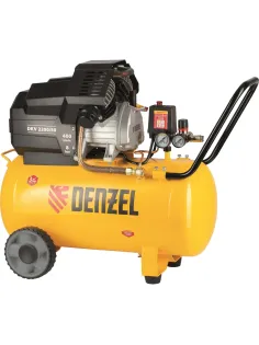 Компрессор поршневой DENZEL DKV2200/50, Х-PRO 400 л/мин, 50 л (58083)