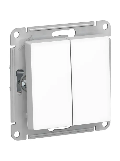 Переключатель 2-кл. СП AtlasDesign 10А IP20 (6/2) 10AX бел. SE ATN000165