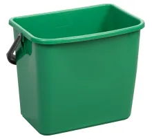 Ведро FBK 6л зеленое, с мерной шкалой, прямоугольное26x19x21,5 см., 91027-5