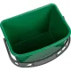 Ведро FBK 6л зеленое, с мерной шкалой, прямоугольное26x19x21,5 см., 91027-5