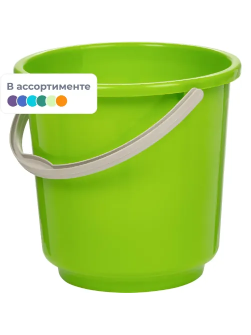 Ведро 5л пищевое пластиковое цвет в ассортименте