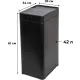 Ведро мусорное сенсорное черное 42л_JVC JB0421B