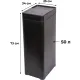 Ведро мусорное сенсорное черное 50л_ JVC JB0501B