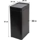 Ведро мусорное сенсорное черное 30л _JVC JB0301B