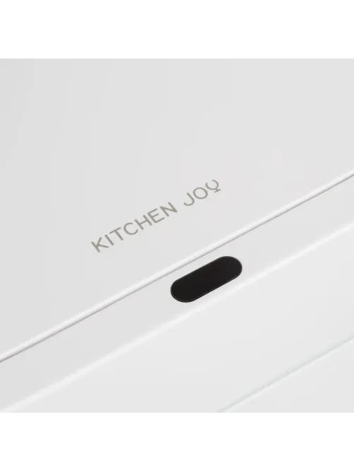 Ведро мусорное Kitchen Joy сенсорное пластиковое белое 12л_KJ-JAH6115