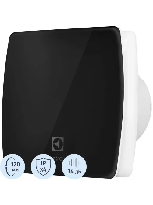Вентилятор вытяжной Electrolux Glass EAFG-120 black