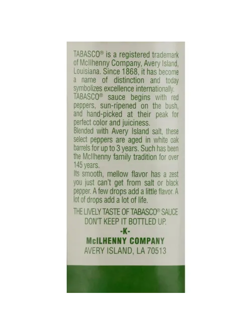 Соус Tabasco Оригинальный Красный Перечный, 150мл