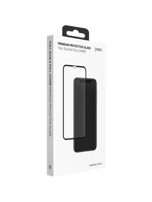 Защитное стекло PERO Full Glue для Samsung S24FE, черное