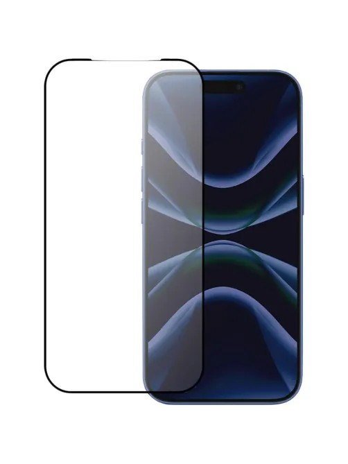 Защитное стекло PERO Full Glue Privacy для iPhone 17 Pro, черное