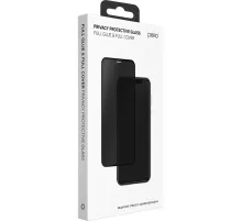 Защитное стекло PERO Full Glue Privacy для iPhone 16 Plus, черное