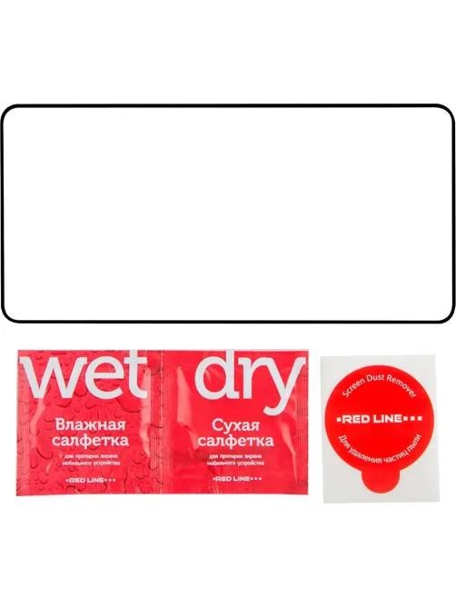 Защитное стекло RedLine Samsung Galaxy A57 FULL GLUE, черная рамка