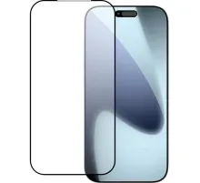 Защитное стекло PERO Full Glue Privacy для iPhone 17 Pro Max, черное
