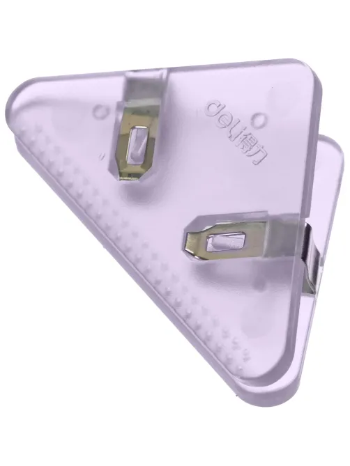 Зажимы для бумаг Deli EQJ8530, 4шт/уп,4цв,32мм, до 40л,угл, пласт