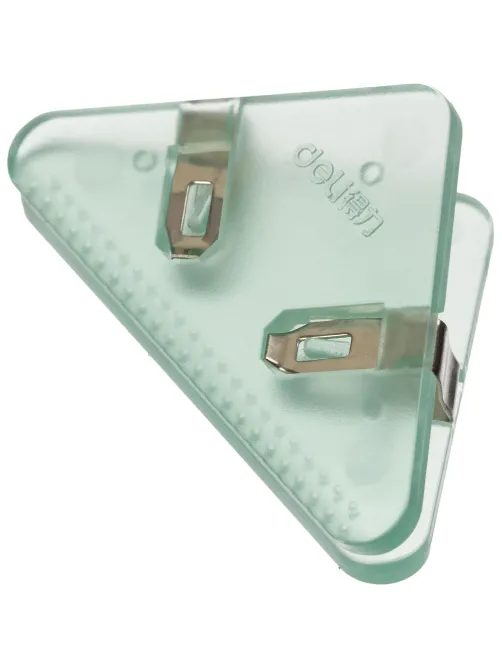 Зажимы для бумаг Deli EQJ8530, 4шт/уп,4цв,32мм, до 40л,угл, пласт
