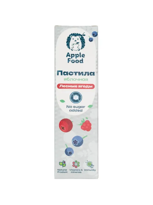 Пастила Apple Food слив_барб_гр_абр_клуб_лес.яг_виш_ябл (960г) 40гx24шт/уп