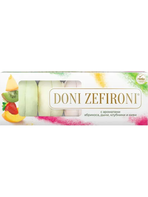 Зефир DONI ZEFIRONI Нева ароматизированный  ассорти , 210г