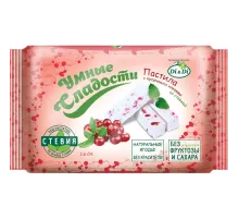 Пастила Умные сладости Di&Di с кусочками клюквы, стевия, 160г