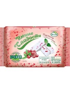Пастила Умные сладости Di&Di с кусочками клюквы, стевия, 160г
