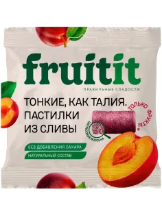 Пастила пастилки FRUIT IT сливовые, 3+, 70г