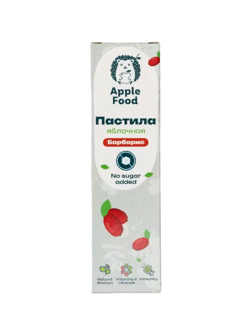 Пастила Apple Food слив_барб_гр_абр_клуб_лес.яг_виш_ябл (960г) 40гx24шт/уп